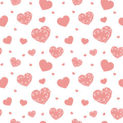 Romantic seamless pattern for Valentine s Day
