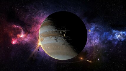 jupiter the ruling planet of sagittarius 3d illustration © SN