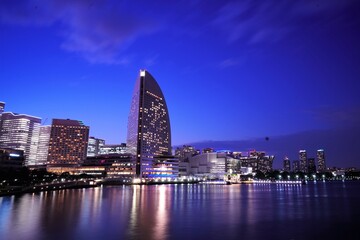 横浜みなとみらいの夜景