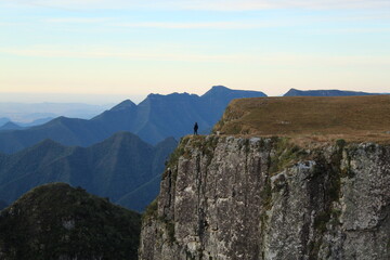 turista não identificado no Cânion Montenegro, em São José dos Ausentes