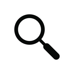 Magnifying glass icon vector graphic