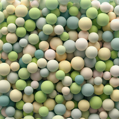 Abstract background wallpaper with multicolored 3d spheres