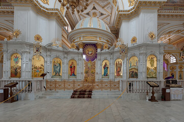 Interior of the Transfiguration Cathedral in Odesa, Ukraine