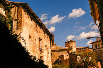 Vista de Corella en la Zona Ribera Baja, enclavada en el sur de Navarra, en el valle del Ebro,...