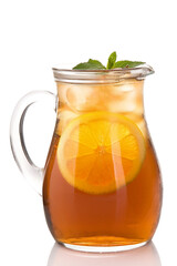 tea with lemon and mint