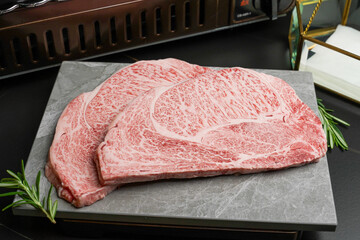 A5 Japanese Wagyu Steak Cut Fresh Meat Grill Picahna Top Grade