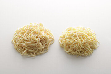 ラーメンの麺の集合写真
