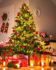 christmas tree  at home