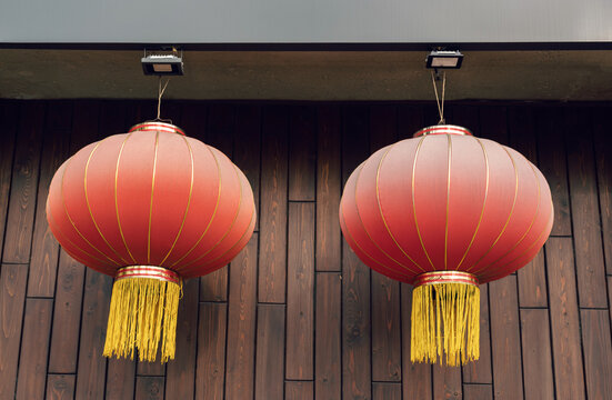 Red Lantern For Chinese New Year Decoration.