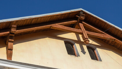 Roof metal sheets. Modern types of roofing materials