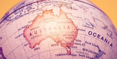 Vintage Historical Miniature Old Globe