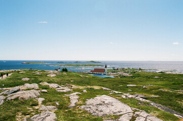 Blick über Greenspond in Neufundland (Kanada)