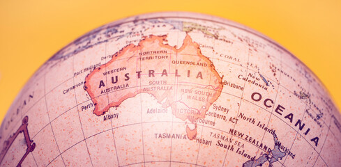 Vintage Historical Miniature Old Globe