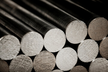 COPPER FACTORY. CLOSE UP, DETAIL OF COPPER High quality photo