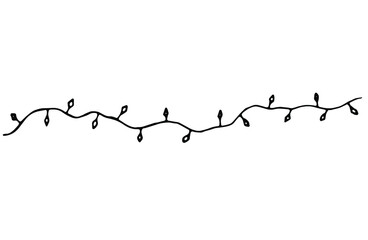Garland. Vector clipart. Hand drawn