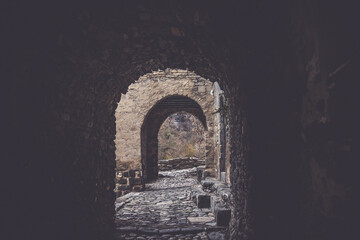 Fototapeta premium Historic ancient center of Montanana and surroundings, Spain