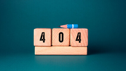 404 Error , Web Concept Idea