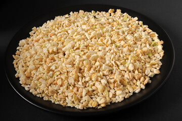 dried apple slices close up