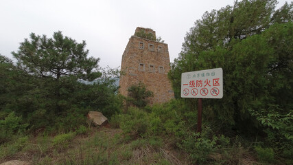 The architectural landscape of ancient Chinese fortifications in Beijing Botanical Garden