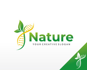 Genetics Logo design. DNA Logo Design Vector