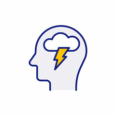 Brainstorming icon in vector. Logotype