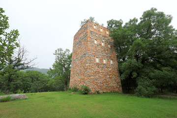 The architectural landscape of ancient Chinese fortifications in Beijing Botanical Garden