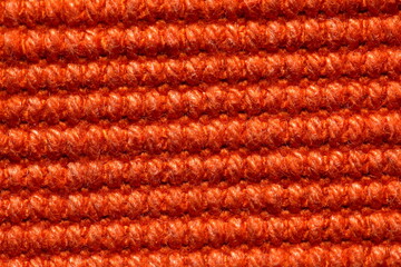 the texture of the fabric is orange