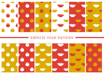 餃子やシュウマイの中華風パターンセット