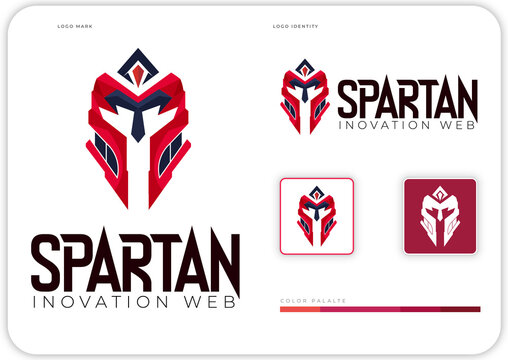 Spartan Logo and Gladiator (Business Logo Idea) war and armor logo.
