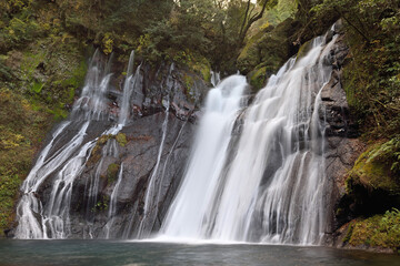 Fototapeta na wymiar 秋の白水の滝