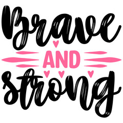 Brave and strong Svg