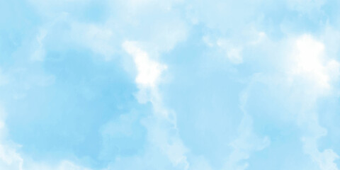 Hand painted watercolor sky and clouds, abstract watercolor background, vector illustration. Abstract watercolor background