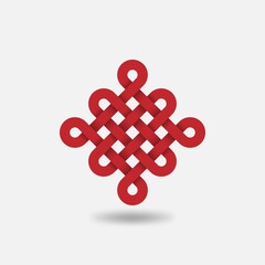 Obraz premium Pan chang red knot chinese symbol good luck