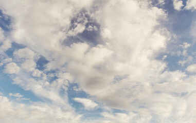 Blue Sky Background with Clouds 