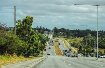 Roads in Australia in Victoria in the suburb of Melbourne, Hallam.
