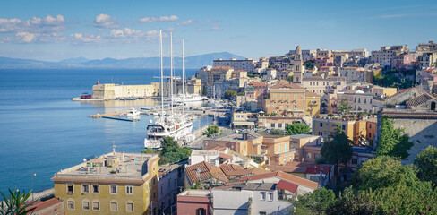 Gaeta Bay on a clear autumn day