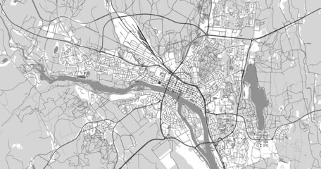 Fototapeta na wymiar Urban vector city map of Umea, Sweden, Europe