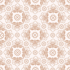 Vintage Abstract Seamless Floral Pattern