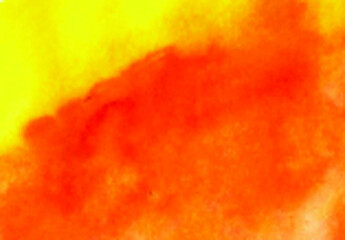 Yellow and red atercolor hand drawn background © Irinka Dimkovna