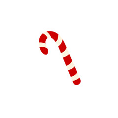 Doodle Christmas lollipop. Cute vector illustration for holiday decoration of cards, posters, concession products. Christmas and New Years element.
