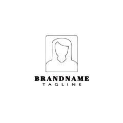 Fototapeta premium avatar logo icon design template icons illustration