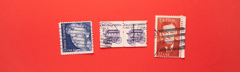 Postal Stamps From USA in Kandy stamp exhibition