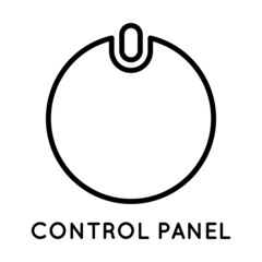 Selector icon, control panel controller. Vector icon for displaying volume, balance, power, mode. Made in simple style isolated on white background. The original size is 64x64 pixels.