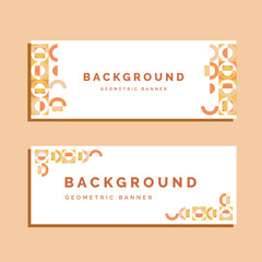 Background Pattern Vector Geomatric Banner 