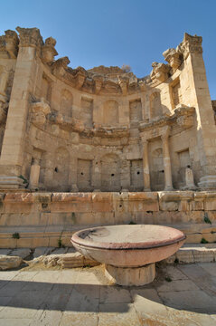 The nymphaeum in Jerash, Jordan 