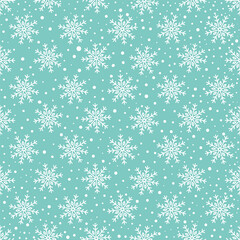 Vector Illustration for Snowfall, Winter Theme, Christmas, New Year Holidays. Frosty Theme Wallpaper, Textile Print