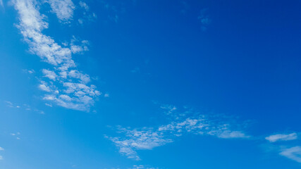 Fototapeta na wymiar blue sky with clouds for clean background