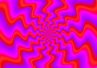 Red waves. Spin illusion.