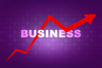 2d rendering Stock market online business concept. business Graph 
