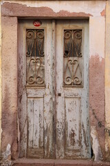 old wooden door